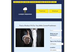 Tablet Screenshot of careerfreshman.com